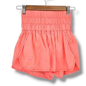 Free People Movement The Way Home Shorts Coral‎ Pink Running Gym Athletic S